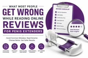 Penis Extenders guide for evaluating online reviews, comfort, safety, and build quality